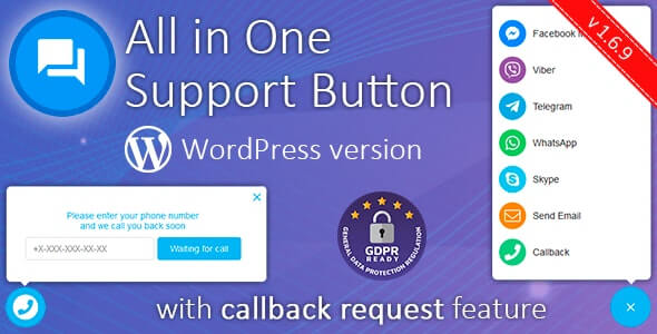 Best WordPress Chat Plugins in 2022 9 All in One Support Button - Best WordPress Chat plugins - Blog Haveli