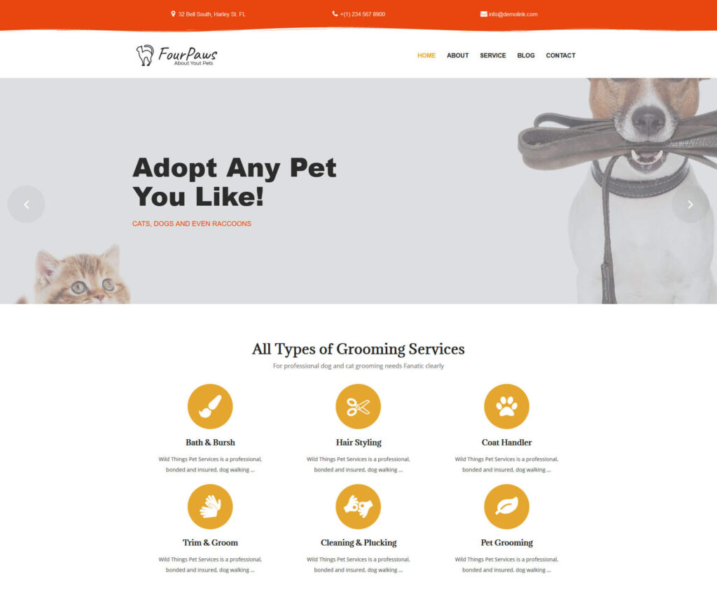 Four Paws - Pet Services Multipurpose Classic Elementor WordPress Theme - Best Pet Grooming WordPress Theme - Blog Haveli