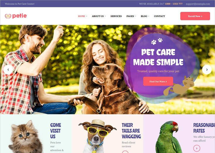 Petie - Pet Care Center & Veterinary WordPress Theme - Best Pet Grooming WordPress Theme - Blog Haveli