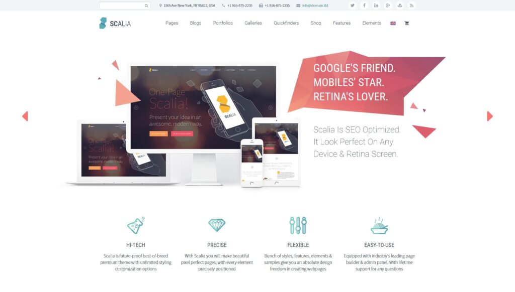 Scalia - Multi-Concept Business, Shop, One-Page, Blog Theme - Best One Page WordPress theme - Blog Haveli