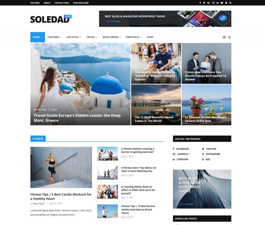 Soledad - Multi-Concept Blog Magazine WordPress Theme - Best WordPress News Theme - Blog Haveli