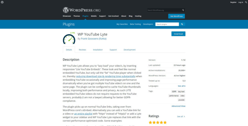 WP YouTube Lyte - Best WordPress Lazy Load Plugin - Blog Haveli