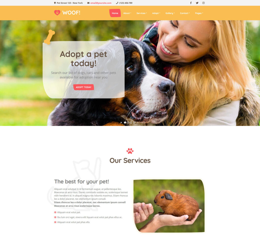 Woof – Pet WordPress Theme - Best Pet Grooming WordPress Theme - Blog Haveli