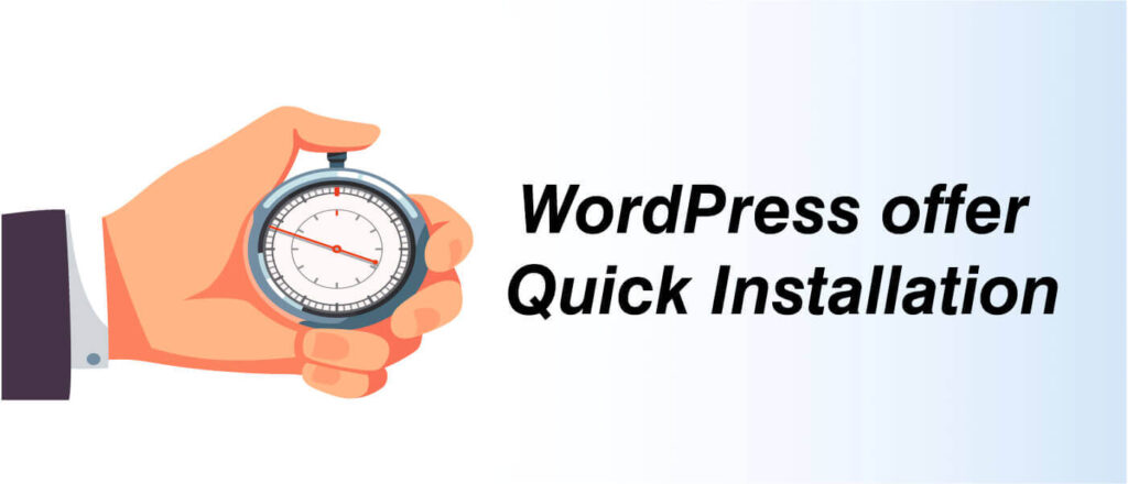 WordPress offer quick Installation - Benefits of WordPress Website - Blog Haveli